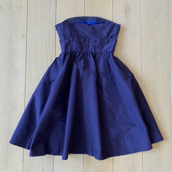 Anthropologie Maeve Retro Button Belted Two Piece Dress, Size 4 - Picture 2 of 6